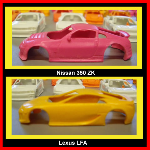 Nissan 350ZK and Lexus LFA resin tjets